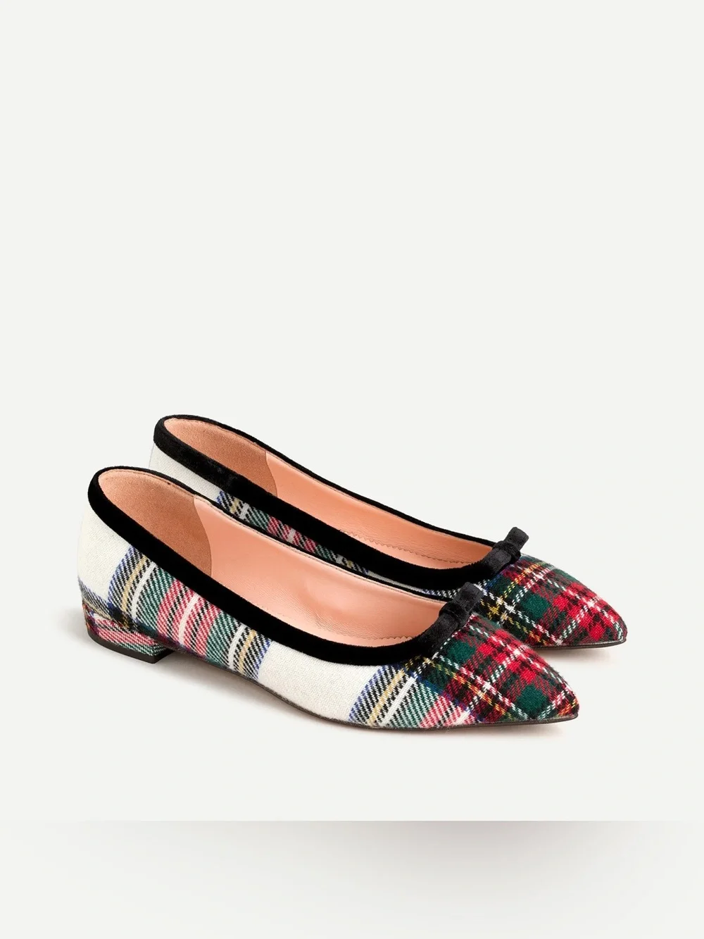 J. Crew Pointy Toe Tartan Flats. Size 9.5. New.